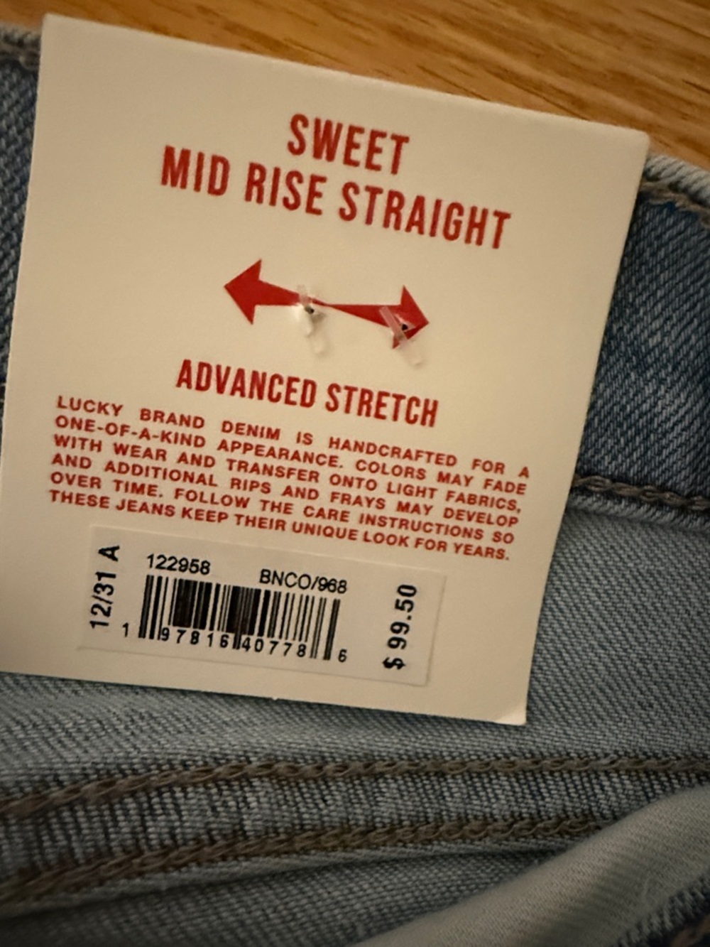Lucky Brand Light Blue Skinny Jeans with Red Tag - Picture 7 of 7